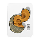 Afbeelding pompoencartoon magneet (Verticaal)