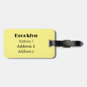 Afbeelding printercartoon bagagelabel (Achterkant horizontaal)