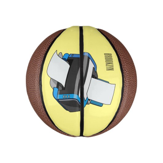 Afbeelding printercartoon basketbal (Verticaal)