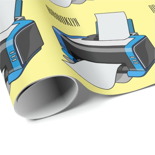 Afbeelding printercartoon cadeaupapier (Rol Hoek)