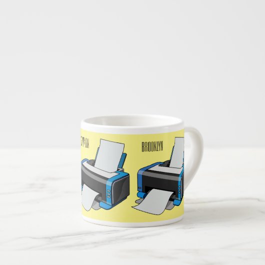 Afbeelding printercartoon espresso kop (Voorkant rechts)