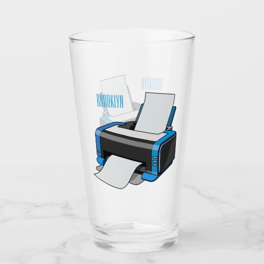 Afbeelding printercartoon glas (Voorkant)