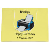 Afbeelding printercartoon groot cadeauzakje (Voorkant)