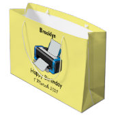 Afbeelding printercartoon groot cadeauzakje (Achterkant Gekanteld)