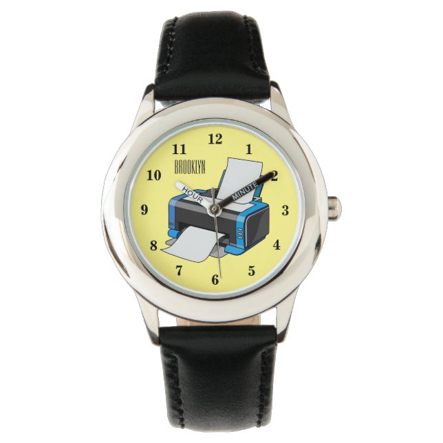 Afbeelding printercartoon horloge (Voorkant)