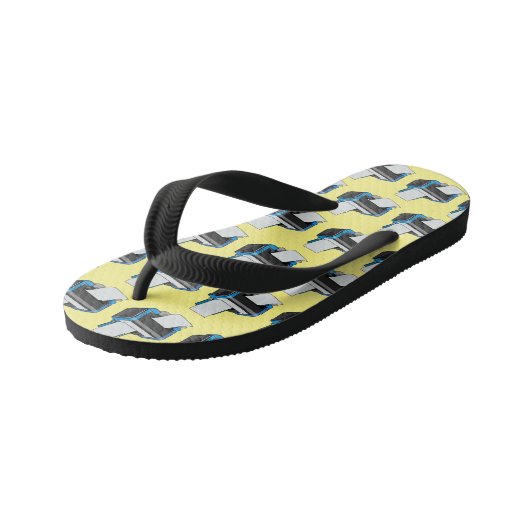 Afbeelding printercartoon kinder teenslippers (Schuin)