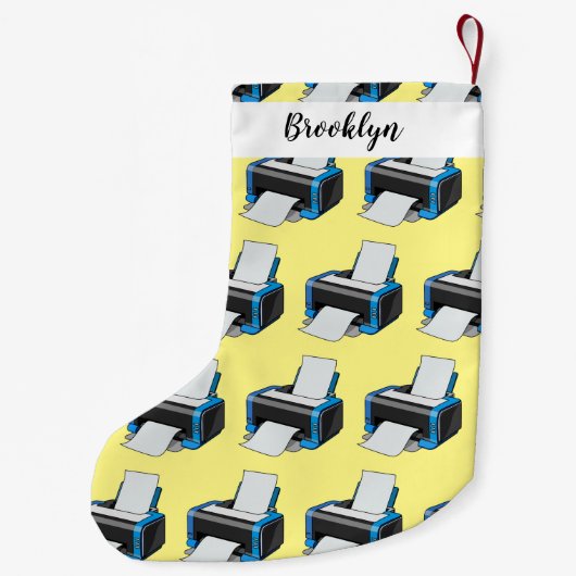 Afbeelding printercartoon kleine kerstsok (Achterkant)