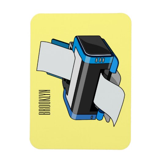 Afbeelding printercartoon magneet (Verticaal)