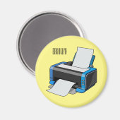 Afbeelding printercartoon magneet (Voorkant / Achterkant)