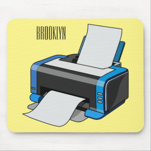 Afbeelding printercartoon muismat