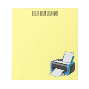 Afbeelding printercartoon notitieblok