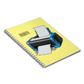 Afbeelding printercartoon notitieboek (Rechterzijde)