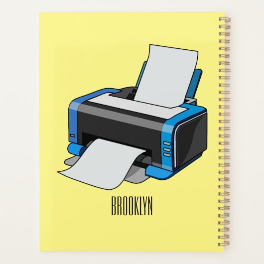 Afbeelding printercartoon planner (Achterkant)