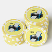 Afbeelding printercartoon poker chips (Opstapeling)
