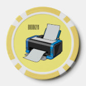 Afbeelding printercartoon poker chips (Achterkant)
