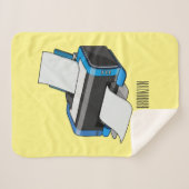 Afbeelding printercartoon sherpa deken (Voorkant (horizontaal))