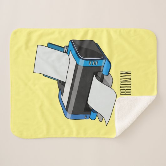 Afbeelding printercartoon sherpa deken (Voorkant (horizontaal))