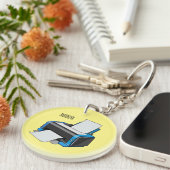 Afbeelding printercartoon sleutelhanger (Voorkant Rechts)