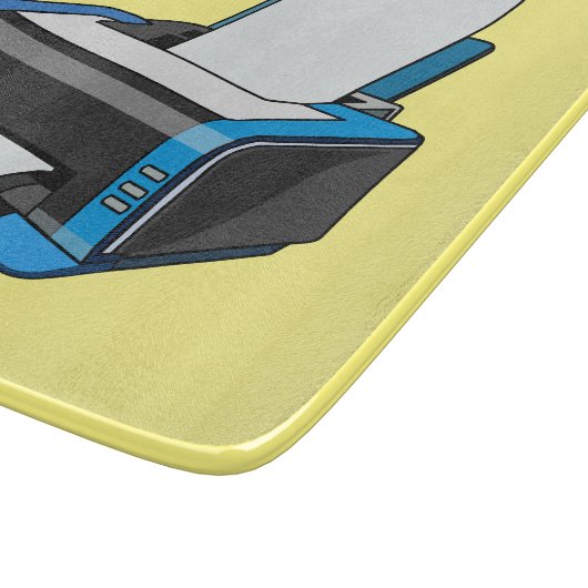 Afbeelding printercartoon snijplank (Hoek)