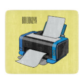 Afbeelding printercartoon snijplank (Voorkant)