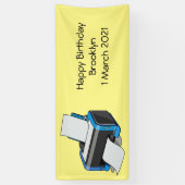 Afbeelding printercartoon spandoek (Verticaal)