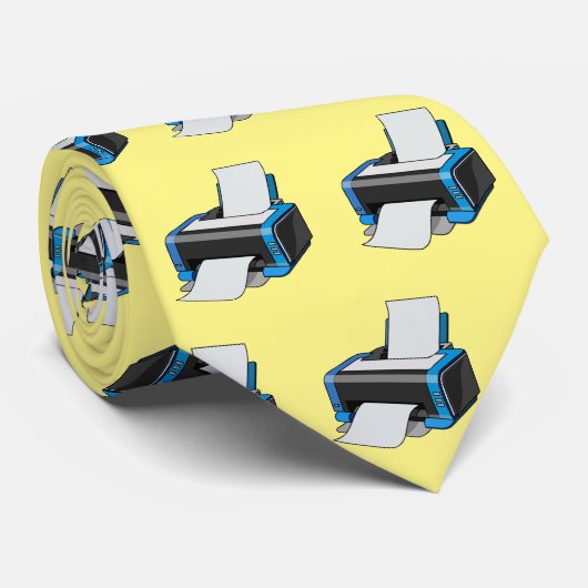 Afbeelding printercartoon stropdas (Opgerold)