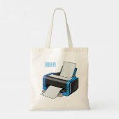 Afbeelding printercartoon tote bag (Achterkant)