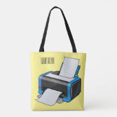 Afbeelding printercartoon tote bag (Achterkant)