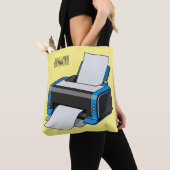 Afbeelding printercartoon tote bag (Dichtbij)