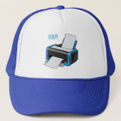 Afbeelding printercartoon trucker pet (Voorkant)