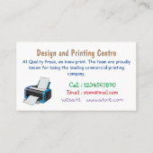 Afbeelding printercartoon visitekaartje (Voorkant)