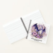 *~* Afbeelding Recht Attractie Schattigee Baby Dra Notitieboek (Binnen)