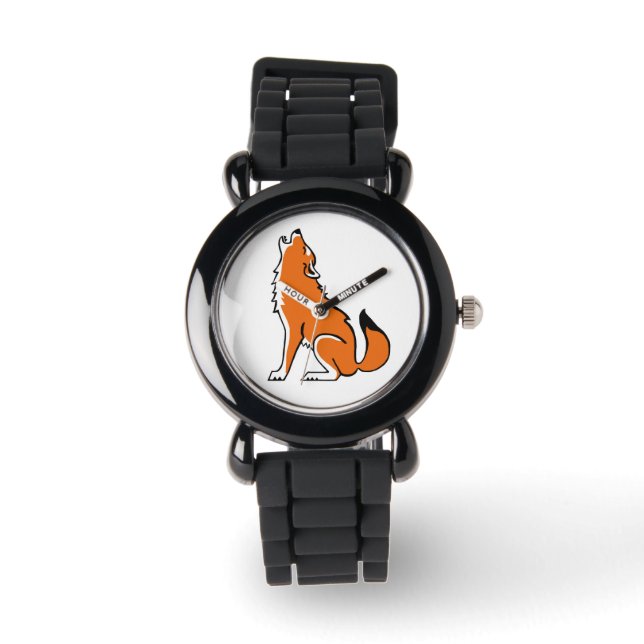 Afbeelding - Red WOLF - Wildlife warrior - Horloge (Voorkant)