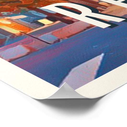 Afbeelding Reims Photo Vintage Poster (Hoek)