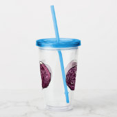 Afbeelding rode cartoon acryl drinkbeker (Links)