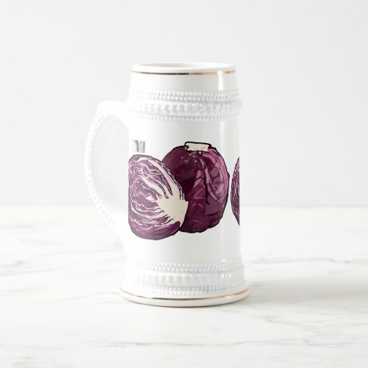 Afbeelding rode cartoon bierpul (Voorkant links)