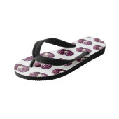 Afbeelding rode cartoon kinder teenslippers (Schuin)