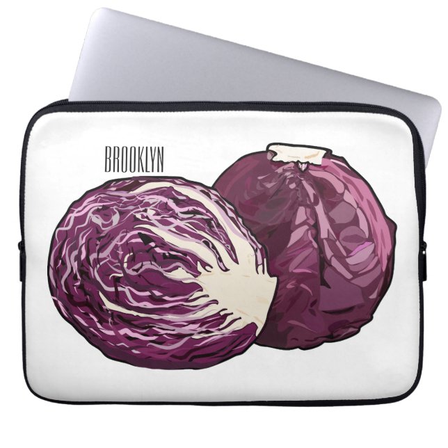 Afbeelding rode cartoon laptop sleeve (Voorkant)