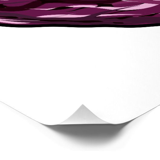 Afbeelding rode cartoon perfect poster (Hoek)