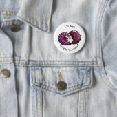 Afbeelding rode cartoon ronde button 5,7 cm (In situ)