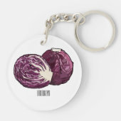 Afbeelding rode cartoon sleutelhanger (Achterkant)