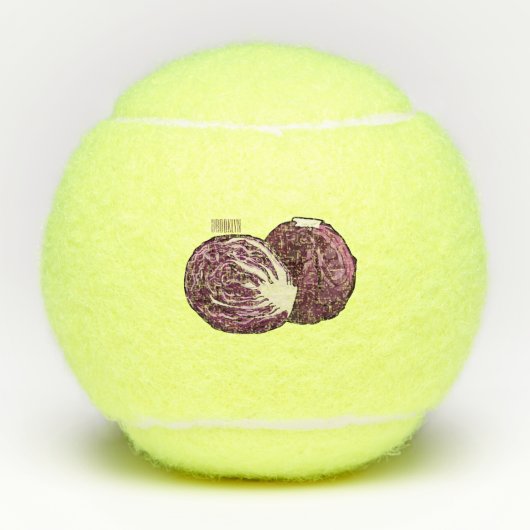 Afbeelding rode cartoon tennisballen (Voorkant)