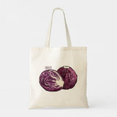 Afbeelding rode cartoon tote bag (Achterkant)