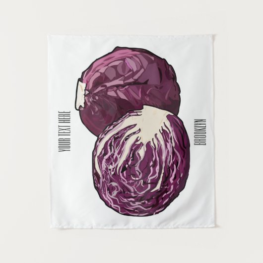 Afbeelding rode cartoon wandkleed (Voorkant)