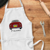 Afbeelding Rode figaro Auto Naam Garage Schort