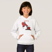 Afbeelding rode stoomschotel cartoon (Voorkant volledig)