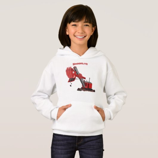 Afbeelding rode stoomschotel cartoon (Voorkant volledig)