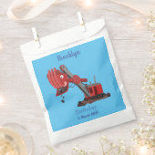 Afbeelding rode stoomschotel cartoon bedankzakje (Geknipt)