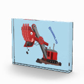 Afbeelding rode stoomschotel cartoon fotoblokken (Rechts)