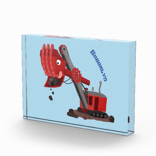 Afbeelding rode stoomschotel cartoon fotoblokken (Rechts)